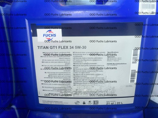 Масло моторное 5W-30 TITAN GT1 FLEX 34 20л