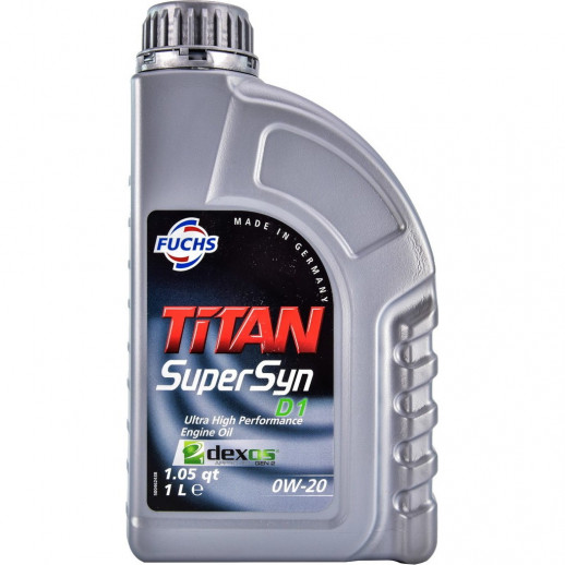 Масло моторное 0W-20 TITAN Supersyn D1 1л