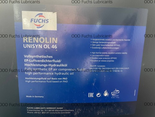 Компрессорное масло RENOLIN UNISYN OL 46 20л